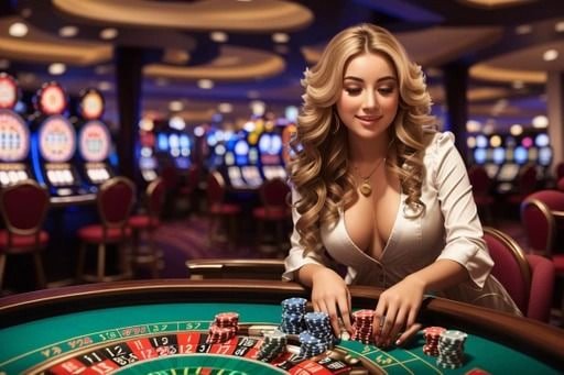 Permainan Domino QQ sedang berlangsung di mantis 88 dengan empat pemain di meja